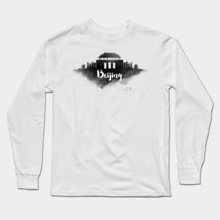 Beijing watercolor Long Sleeve T-Shirt